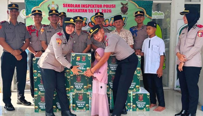 Sentuhan Kasih Calon Perwira Polisi Angkatan 55 untuk Anak Yatim Banda Aceh