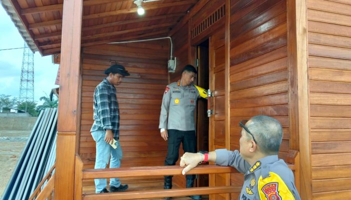 Kapolda Tinjau Pembangunan Huntap Aceh Tamiang, Pilih Berlebaran di Bumi Muda Sedia