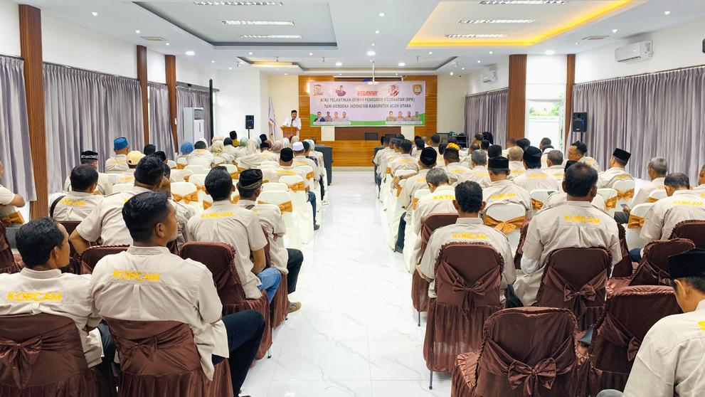 Prosesi pelantikan pengurus 14 DPC Tani Merdeka Indonesia Kabupaten Aceh Utara di Lhoksukon