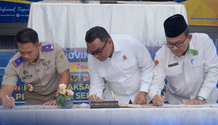 Kejati Aceh dan BPN Percepat Sertifikasi Tanah Wakaf