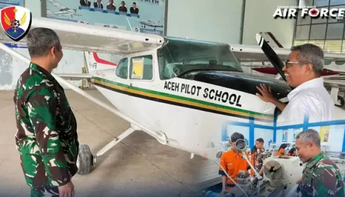 Danlanud SIM Kunjungi SMKN Penerbangan Perkuat Sinergi Dirgantara