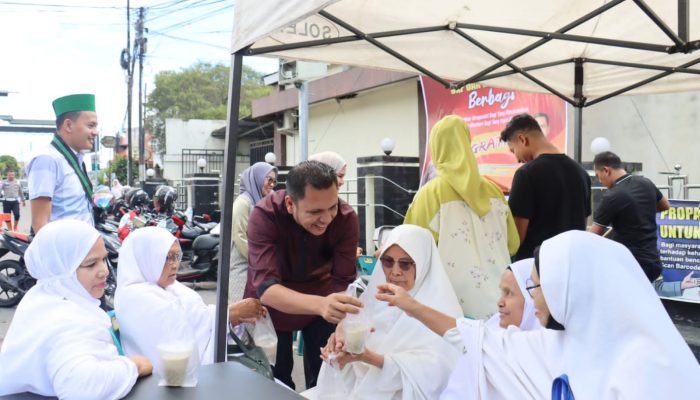 Satintelkam Polres Aceh Tengah Gandeng Mahasiswa, Bagikan Makanan Bergizi