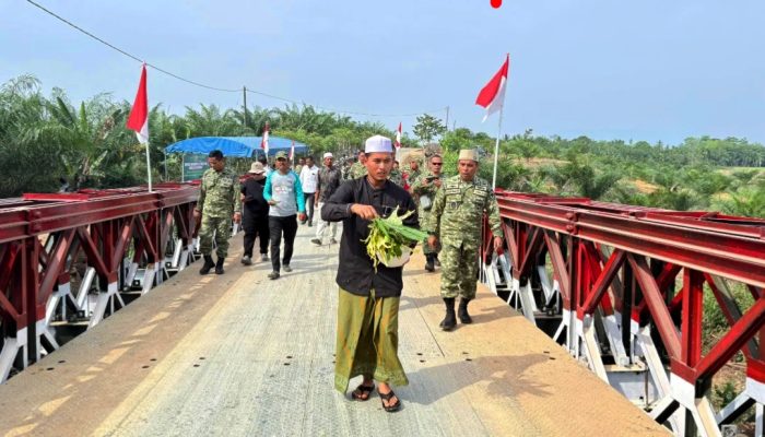 Jembatan Bailey Rampung, Akses 15 Desa Kembali Hidup