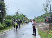Polisi Patroli Kawasan Rawan Pascahujan Deras di Simeulue