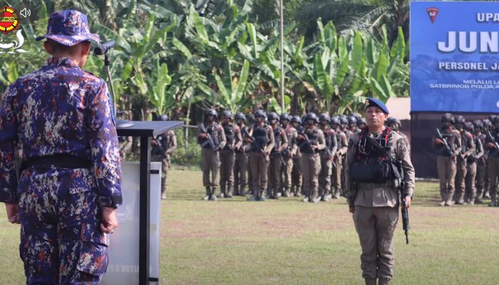 Brimob Aceh Tuntaskan Latihan Jungle Warfare di Aceh Utara