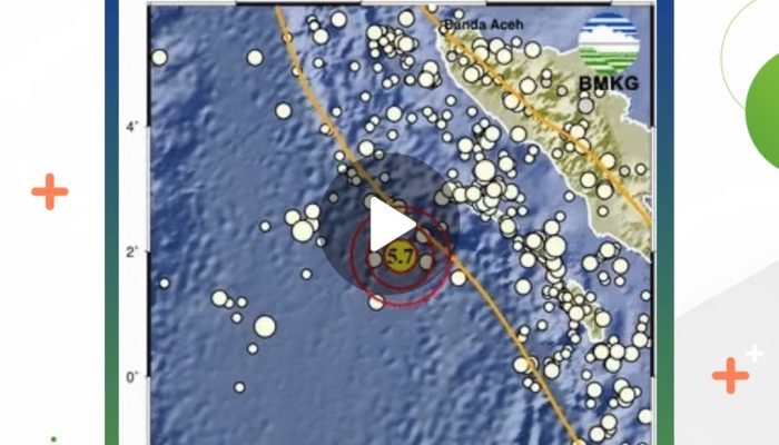 Gempa M 5,7 Guncang Sinabang, BMKG Pastikan Tak Berpotensi Tsunami