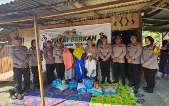 Polres Aceh Tenggara Salurkan Bantuan Korban Kebakaran