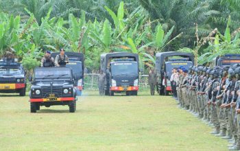 144 Personel Brimob Polda Aceh Ikuti Latihan Jungle Warfare di Cot Girek