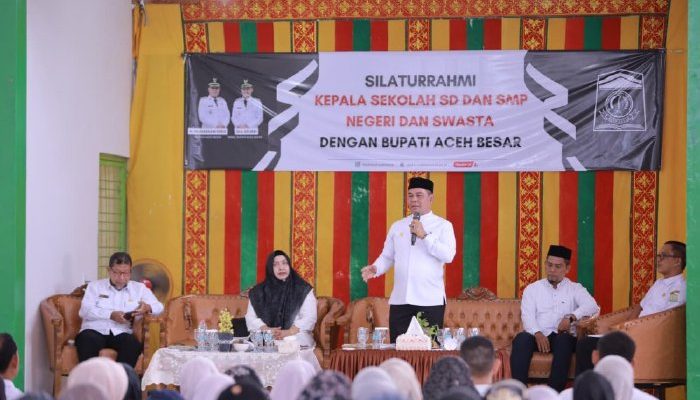 Bupati Aceh Besar Perkuat Sinergi Pendidikan Bersama Kepala Sekolah