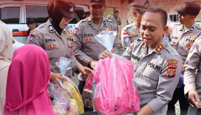 Polres Aceh Tengah Santuni Anak Panti Sambut HUT Bhayangkara