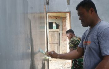 TMMD Aceh Timur Ubah Rumah Reyot Ibu Rugaiyah Jadi Permanen