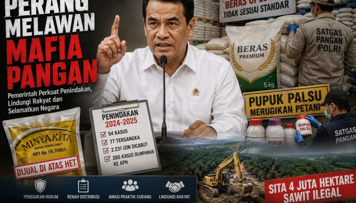 Pemerintah Gencarkan Perang Melawan Mafia Pangan Nasional