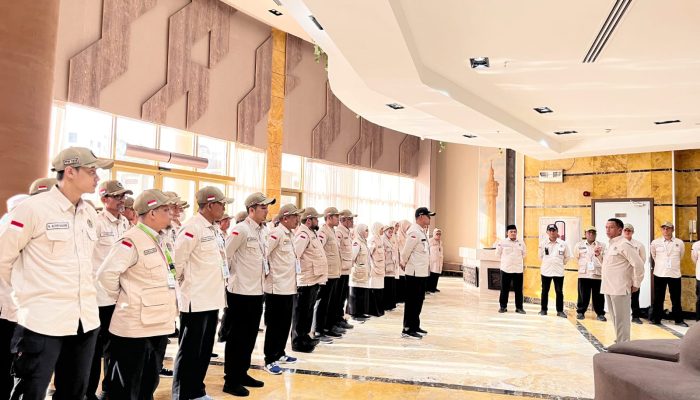 Irjen Kemenhaj Pimpin Apel Siaga Petugas Haji di Makkah