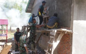Satgas TMMD Kebut Pembangunan RTLH di Aceh Timur