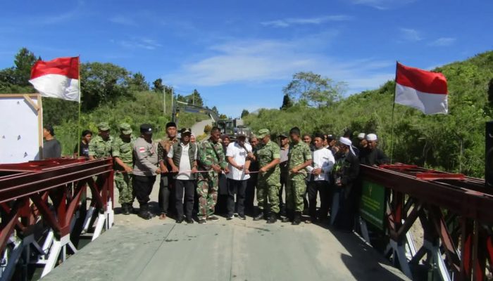 Jembatan Bailey Wihni Percos Resmi Beroperasi