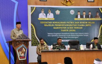 Sekda Aceh Tengah Buka Sosialisasi Fatwa Judi Online dan Narkoba