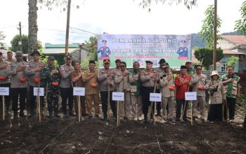 Polres Bener Meriah Tanam Jagung Dukung Swasembada Pangan