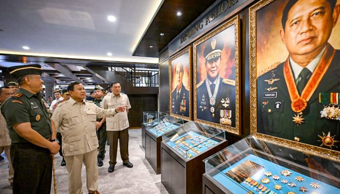 Prabowo Resmikan Renovasi Museum dan Perpustakaan Seskoad