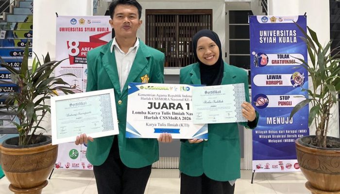 Mahasiswa USK Juara 1 Nasional LKTI CSSMoRA dengan BioJustice AI