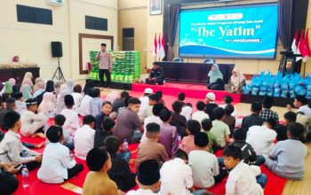 Polres Lhokseumawe dan YAI Santuni 150 Anak Yatim