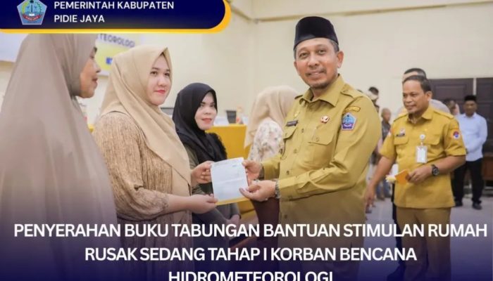 282 Keluarga di Pidie Jaya Terima Bantuan Rumah Rusak Sedang