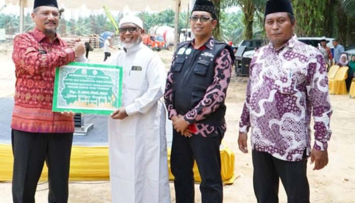 Pembangunan Masjid Agung Aceh Tamiang Kembali Dimulai