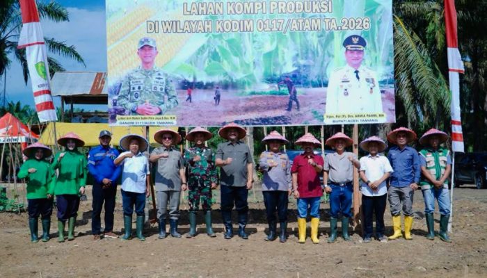 Bupati Dukung Program Ketahanan Pangan Kodim 0117/Aceh Tamiang