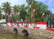 Itjenad Tinjau Jembatan Aramco di Lhokseumawe