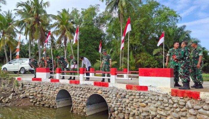 Itjenad Tinjau Jembatan Aramco di Lhokseumawe