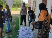 Polres Lhokseumawe Salurkan Daging Kurban untuk Warga Huntara