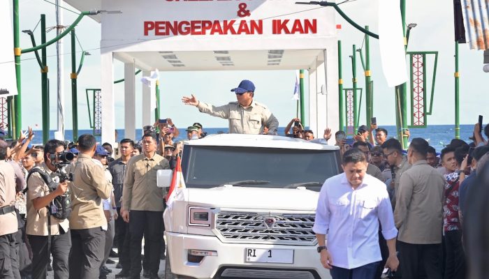 Prabowo Tinjau Kampung Nelayan Merah Putih di Gorontalo