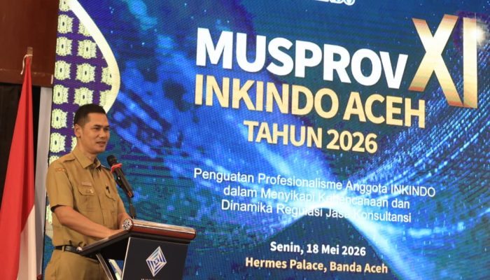 Sekda Aceh Dorong Pembangunan Tangguh Hadapi Risiko Bencana