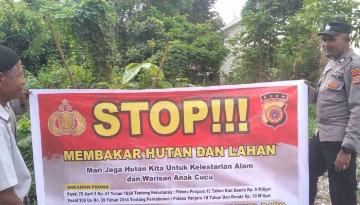 Polresta Banda Aceh Intensif Patroli Cegah Kebakaran Hutan dan Lahan