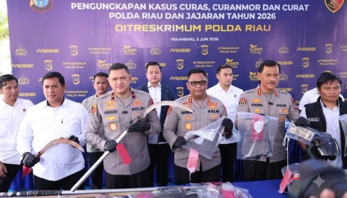 Polda Riau Ungkap 1.333 Kasus Kejahatan Jalanan