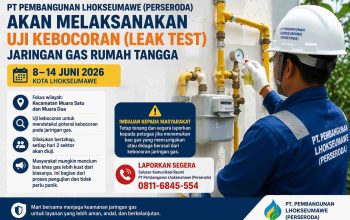 PTPL Uji Kebocoran Jargas, Warga Diimbau Tetap Tenang