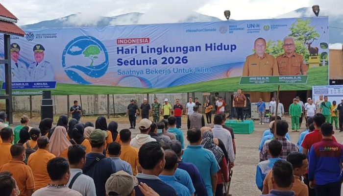 Gotong Royong Serentak, Wujud Komitmen Jaga Lingkungan Aceh Tenggara