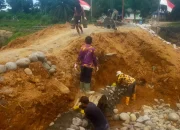 Pembangunan Jembatan Aramco di Buket Jeurat Manyang Berlanjut