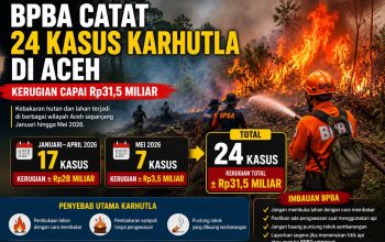 BPBA Catat 24 Kasus Karhutla di Aceh
