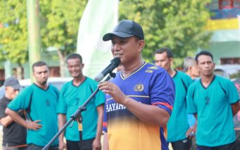 Kapolres Lhokseumawe Buka Turnamen Voli Legends Aceh