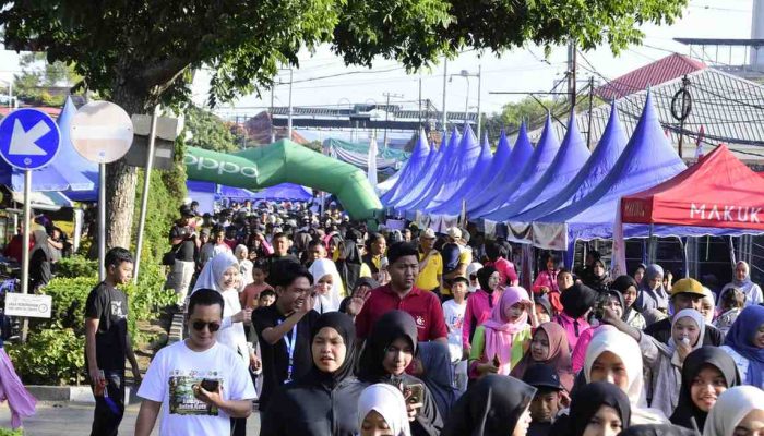 Ribuan Warga Padati CFD Hari Purbakala dan Hari Bhayangkara