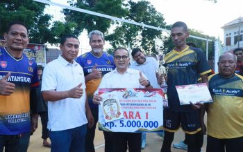 Bank Aceh Juara Turnamen Voli Legend Aceh