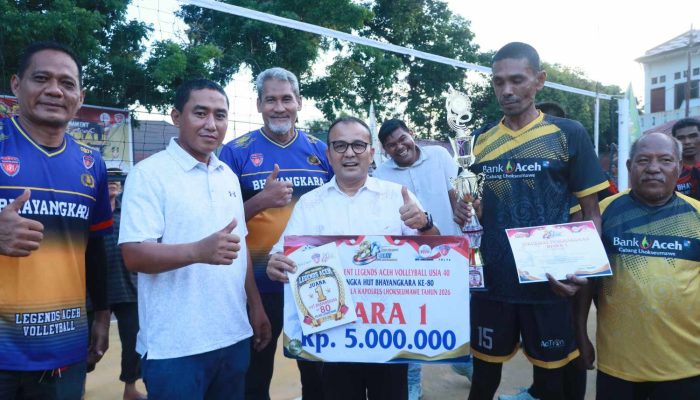 Bank Aceh Juara Turnamen Voli Legend Aceh
