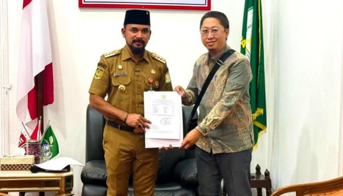 Bupati Al-Farlaky Sambut Tim BPK