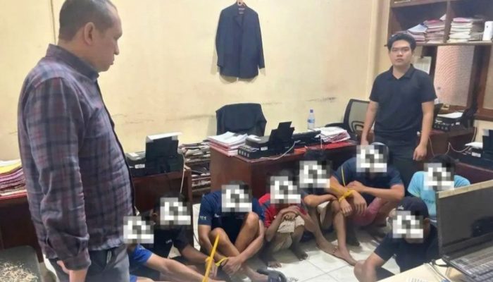 Polres Langsa Amankan 8 Orang Terkait Pencurian Granit Rumah Sakit