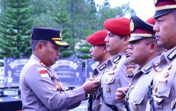 Kapolres Bener Meriah Pimpin Sertijab Tiga Pejabat Utama