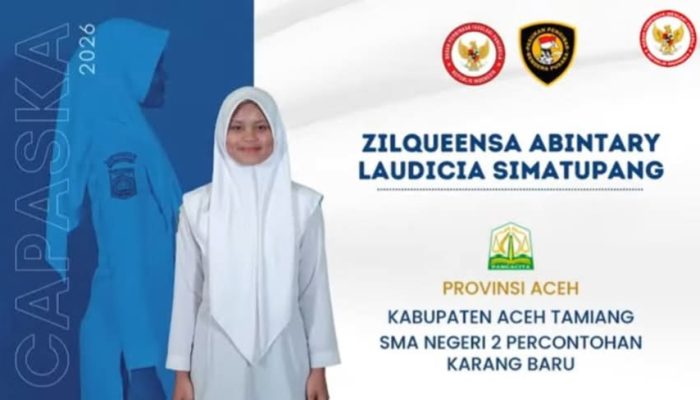 Siswi Aceh Tamiang Lolos Paskibraka Nasional 2026