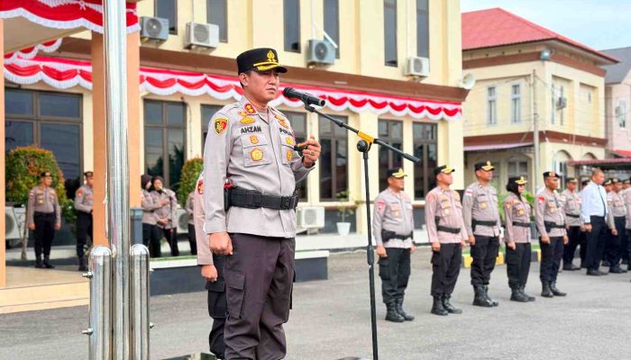 42 Personel Polri di Lhokseumawe Naik Pangkat