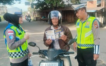 Tekan Kecelakaan, Satlantas Aceh Utara Edukasi Pengendara Jalan
