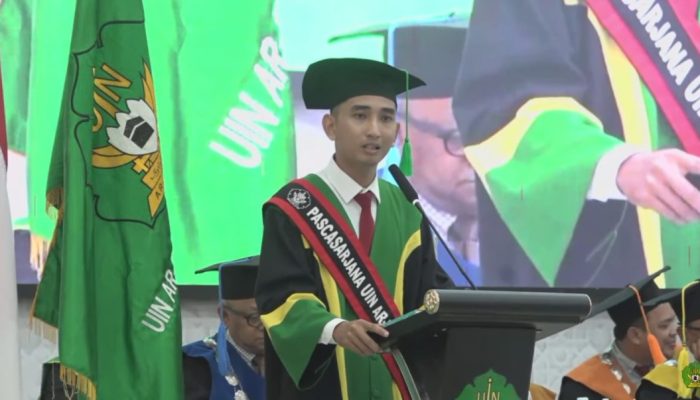 Pemuda Lhokseumawe Raih Dua Gelar Magister, Jadi Inspirasi Wisudawan UIN Ar-Raniry