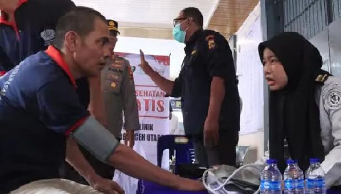 Polres Aceh Utara Gelar Bakti Kesehatan Gratis di Lapas